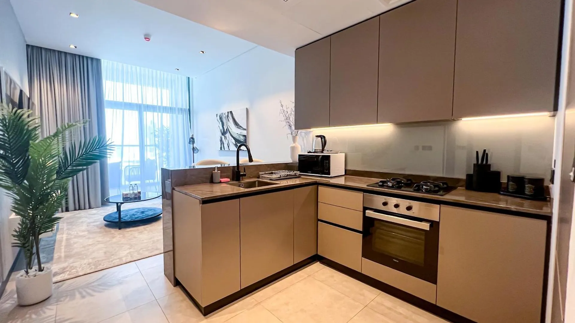 Chic 1-Bedroom With Epic Burj Khalifa Views Dubai 0*,